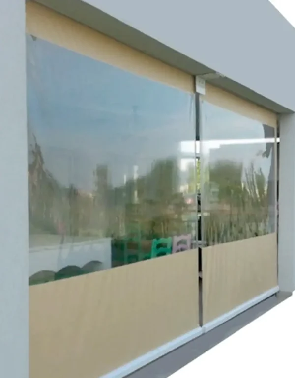 Lona Lisa Cristal transparente PVC 650gr/m²  Toldo, Galerías, Cerramientos
