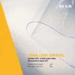 Lona Lisa Cristal transparente PVC 650gr/m²  Toldo, Galerías, Cerramientos - Imagen 3