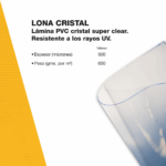 Lona Lisa Cristal transparente PVC 650gr/m²  Toldo, Galerías, Cerramientos - Imagen 9