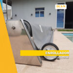 Enrollador Acero Inoxidable Premium Para Lona Cubrepileta Piscina - Imagen 2