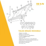 Kit Brazo Invisible Para Toldo - Imagen 3
