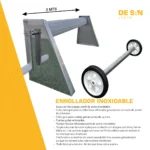 Enrollador Para Lona Cubre Pileta Piscina Inoxidable - Imagen 3