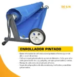 Kit Cubrepileta Lona Lisa + Enrollador Pintado - Imagen 3