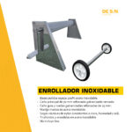 Enrollador Acero Inoxidable Premium Para Lona Cubrepileta Piscina - Imagen 3