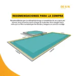 Kit Cubrepileta Lona Lisa + Enrollador Pintado - Imagen 7