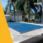 Lona Microperforada PVC 250 gr/m² CubrePileta Piscina Cobertor a Medida - Imagen 2