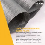 Lona Microperforada PVC 250 gr/m² CubrePileta Piscina Cobertor a Medida - Imagen 3