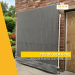 Toldo Vertical Brazo Punto Fijo + Lona Lisa PVC 560 g/m² - Imagen 2