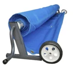 Kit Cubrepileta Cobertor Lona Lisa PVC Con Enrollador Pintado al Horno