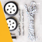 Kit Cubrepileta Cobertor Lona Lisa PVC Con Enrollador Pintado al Horno - Imagen 5