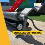 Kit Cubrepileta Lona Lisa + Enrollador Pintado - Imagen 2