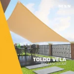 Toldo Vela Decorativa Rectangular Media Sombra 4x3 Mts - Imagen 2