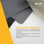 Lona Microperforada PVC de 250gr/m² Fabricación a Medida Multiusos - Imagen 3
