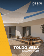 Toldo Vela Decorativa Triangular Media Sombra 4,9x4x3 Mts - Imagen 2