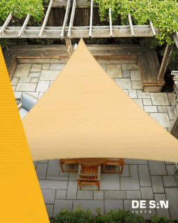 Toldo Vela Decorativa Triangular Media Sombra 4,9x4x3 Mts - Imagen 7
