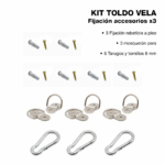 Kit Instalación Anclaje Vela Triangular