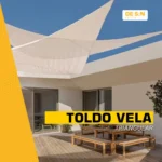 Toldo Vela Decorativo Triangular Media Sombra 4,9x4x3 - Imagen 2