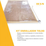 Kit Toldo Vertical + Lona Lisa Cristal transparente PVC 650gr/m² - Imagen 3