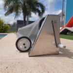 Kit Cubrepileta Cobertor Lona Lisa PVC + Enrollador Acero Inoxidable - Imagen 8