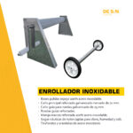 Kit Cubrepileta Cobertor Lona Lisa PVC + Enrollador Acero Inoxidable - Imagen 3