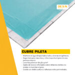 Kit Cubrepileta Cobertor Lona Lisa PVC + Enrollador Acero Inoxidable - Imagen 4