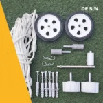 Kit Cubrepileta Cobertor Lona Lisa PVC + Enrollador Acero Inoxidable - Imagen 6