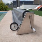 Kit Cubrepileta Cobertor Lona Lisa PVC + Enrollador Acero Inoxidable - Imagen 11