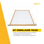 Kit Toldo Vertical + Lona Lisa Cristal transparente PVC 650gr/m² - Imagen 3