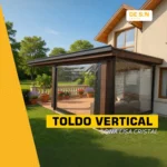 Toldo Vertical + Lona Lisa Cristal Transparente - Imagen 2