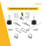 Kit Toldo Vertical + Lona Lisa Cristal transparente PVC 650gr/m² - Imagen 7