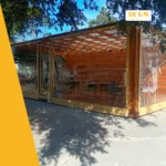 Toldo Vertical + Lona Lisa Cristal Transparente - Imagen 9