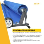 Kit Cubrepileta Lona Microperforada + Enrollador Pintado - Imagen 2