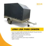 Lona Lisa 560 gr Camión Acoplado Chasis Semi Confección A Medida - Imagen 3