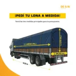 Lona Lisa 560 gr Camión Acoplado Chasis Semi Confección A Medida - Imagen 6