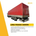 Lona Lisa Pesada 650gr Camión Acoplado Chasis Semi Confección A Medida - Imagen 3