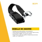 Hebilla con cinta y con gancho SIDER - Imagen 3