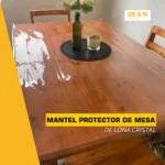 Mantel encastrable PVC lona cristal impermeable - Imagen 2