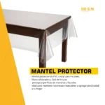 Mantel Imperable PVC cristal cubre mesas - Imagen 3