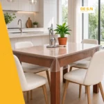 Mantel encastrable PVC lona cristal impermeable - Imagen 7