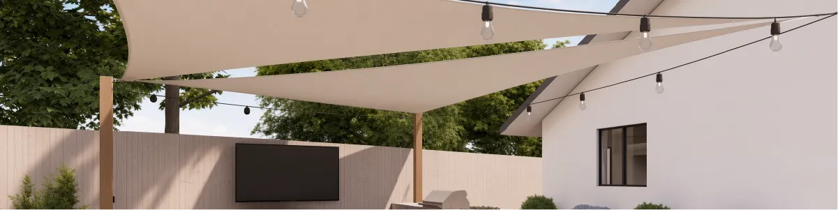 Banner de Toldo Vela media sombra Rectangular