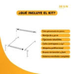 Toldo Vertical Brazo Punto Fijo + Lona Microperforada - Imagen 6