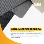 Toldo Vertical Brazo Punto Fijo + Lona Microperforada - Imagen 3