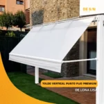 Toldo Punto Fijo Reforzado Con Tensión + Lona Lisa - Imagen 2