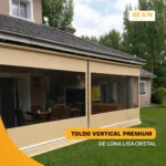Toldo Vertical Reforzado + Lona Lisa Cristal - Imagen 2